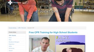 Student CPR Course Details | ProTrainings