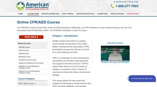 CPR/AED Course - American Health Care Academy