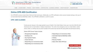 CPR Online Classes - CPR AED Certification | American CPR Care ...