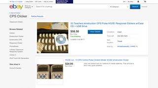 CPS Clicker: School Supplies | eBay
