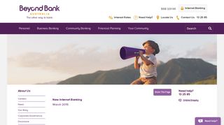 New Internet Banking - Beyond Bank