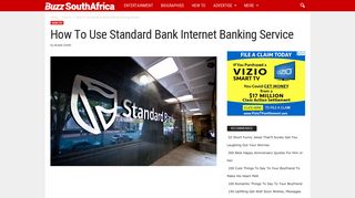 How to Use Standard Bank Internet Banking Service - BuzzSouthAfrica