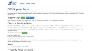CPS Supplier Portal