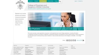 For Physicians | College of Physicians and Surgeons of British Columbia