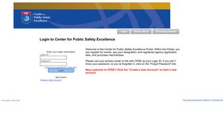 Login to Center for Public Safety Excellence