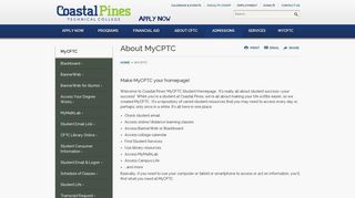 About MyCPTC - MyCPTC | coastalpines.edu