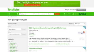 Cqc Inspector Jobs, Careers & Recruitment - totaljobs