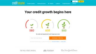 Free Credit Score and Credit Report Analysis | Credit Sesame - Credit ...