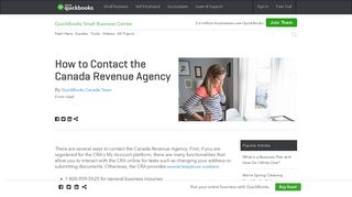 How to Contact the Canada Revenue Agency | QuickBooks Canada