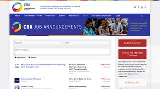Computing Job Announcements - CRA