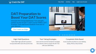 Crack DAT: DAT Practice Tests & Dental Admission Test Preparation