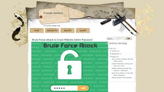 Friends Hackers: Brute Force Attack to Crack Website Admin Password