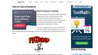 How to Crack a Password - Guru99