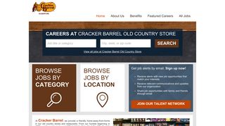 Welcome to the Cracker Barrel Old Country Store Talent Network
