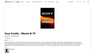 Get Sony Crackle - Movies & TV - Microsoft Store
