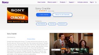 Roku Channel Store: Crackle