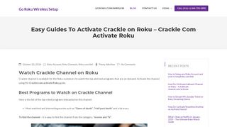 How To Activate Crackle Channel on Roku - Crackle Com Activate Roku