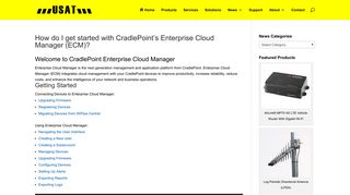 Get started with CradlePoint's Enterprise Cloud Manager (ECM)
