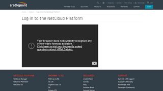 Log in to the NetCloud Platform | Cradlepoint