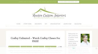Craftsy Unlimited - Watch Craftsy Classes For FREE! - Newton Custom ...