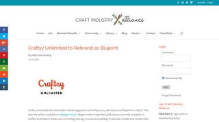 Craftsy Unlimited to Rebrand as Bluprint - Craft Industry Alliance