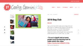 2018 Bag Club - Crafty Gemini