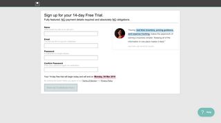 Create your Craftybase trial account | Craftybase