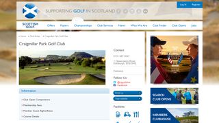 Craigmillar Park Golf Club | Scottish Golf
