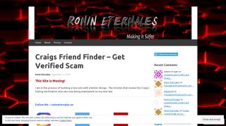 Craigs Friend Finder – Get Verified Scam | Ronin Eternales