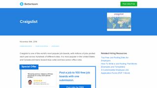Craigslist - How to Post, US Price List, Free Posting, FAQs - Betterteam