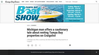 Michigan man offers a cautionary tale about renting Tampa Bay ...