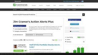 Reviews of Jim Cramer's Action Alerts Plus at Investimonials