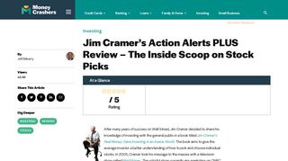 Jim Cramer's Action Alerts PLUS Review - The Inside Scoop on Stock ...