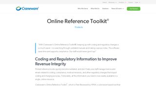 Hospital Billing and Coding Reference Software from Craneware