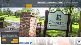Membership, Golf, Gym, Spa | Cranleigh Golf & Country Club