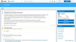Crashplan won't connect to Server?? : Crashplan - Reddit