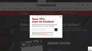 Crate and Barrel Reward Program | Crate and Barrel