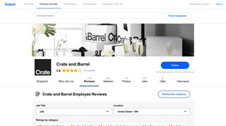 Working at Crate and Barrel: 688 Reviews | Indeed.com