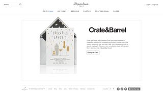 Crate & Barrel - Paperless Post