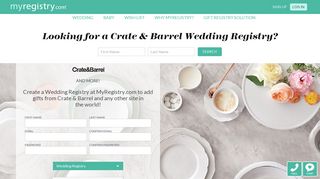 Crate+Barrel Wedding Registry | MyRegistry.com