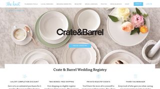 Crate and Barrel Wedding Registry - The Knot