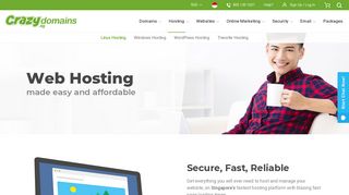Web Hosting | Website Hosting, cPanel & Plesk | CrazyDomains