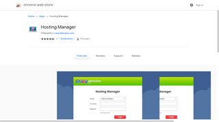 Hosting Manager - Google Chrome
