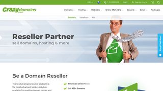 Reseller Program of Domain & Hosting | CrazyDomains.com