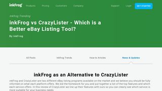 inkFrog vs CrazyLister - Which is a Better eBay Listing Tool?