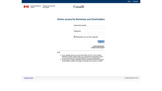 CRC Portal - Canada Research Chairs