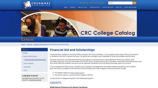 Financial Aid and Scholarships | CRC Website