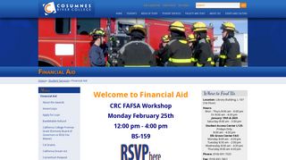 Financial Aid | CRC Website