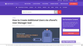 How to Create Additional Users via cPanel's User Manager tool