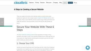 6 Steps to Creating a Secure Website - Cloudbric